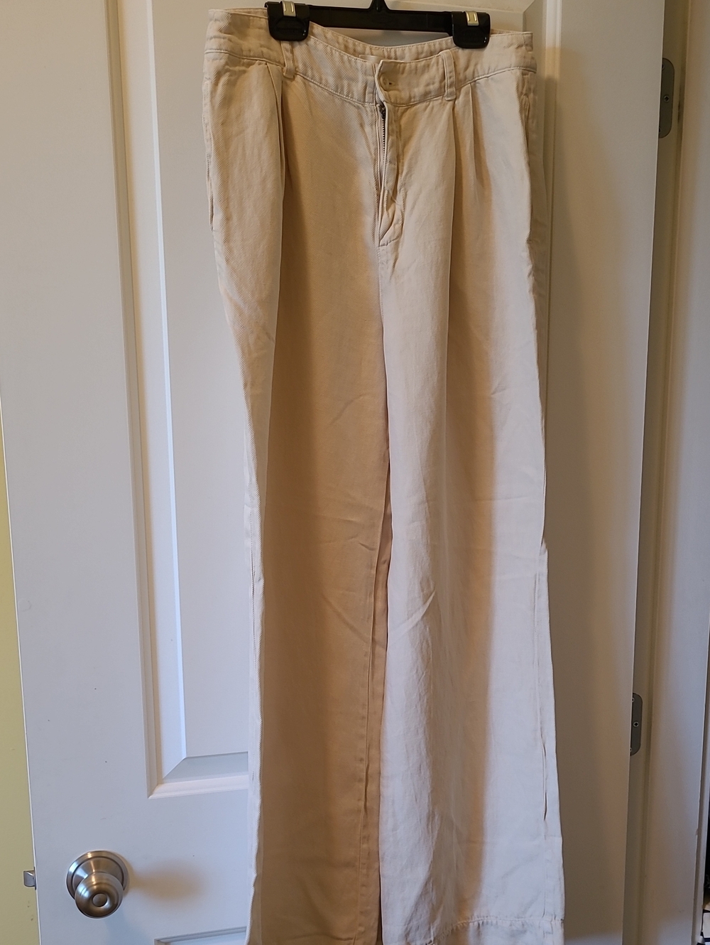 cloth & stone Light Beige Flat-Front Chinos